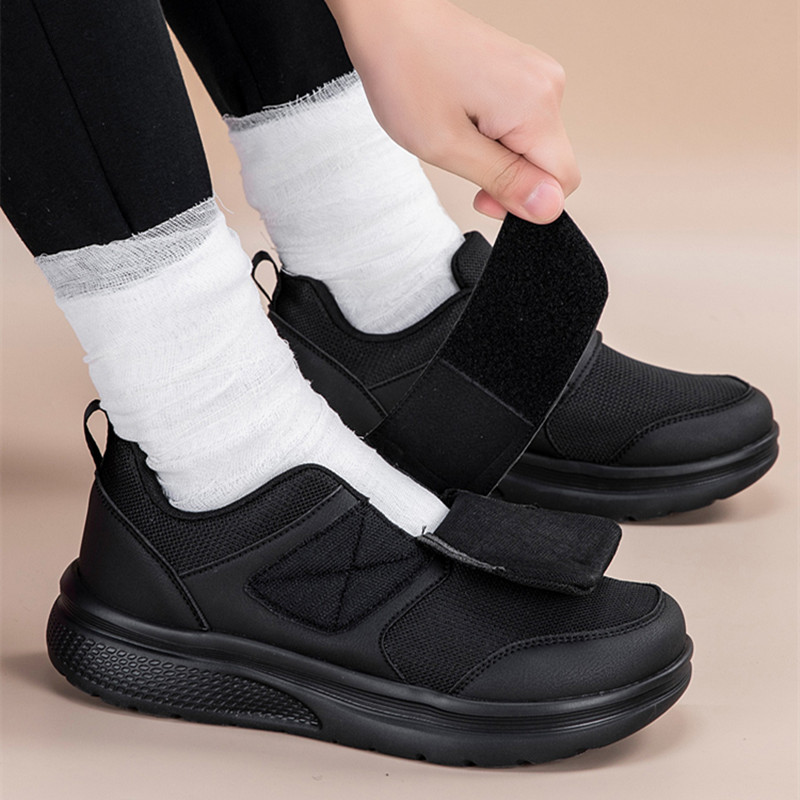 Women'S Shoes Big Feet - 新しい整形外科用ワイドフィートシューズ、男女兼用ファッションスニーカー、アウトドアウォーキング用女性カジュアルシューズ、ビッグサイズ女性糖尿病用シューズ