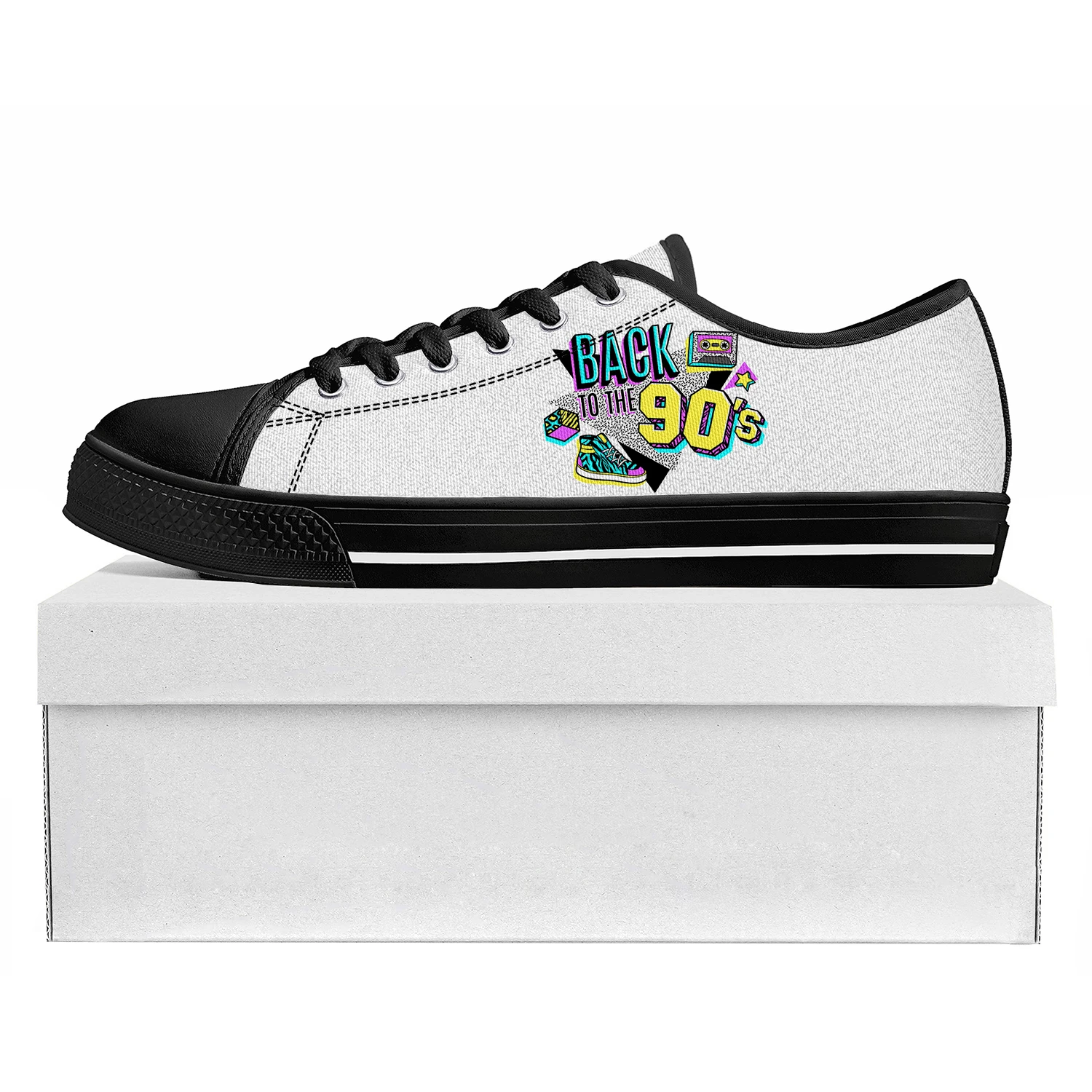 Women'S Shoes In The 90S - 面白いレトロ 80 年代 90 年代のアイコン ロートップ高品質スニーカー
