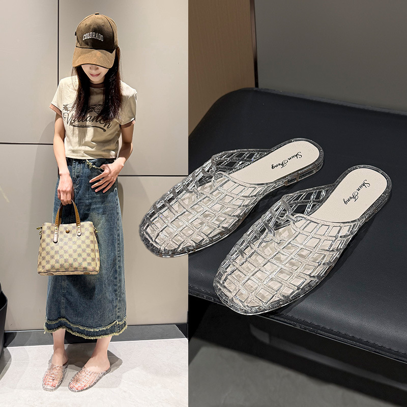 女性用スリッパ夏用通気性のある女性用クールサンダル夏用キラキ - Women Shoes Model のレビューと価格