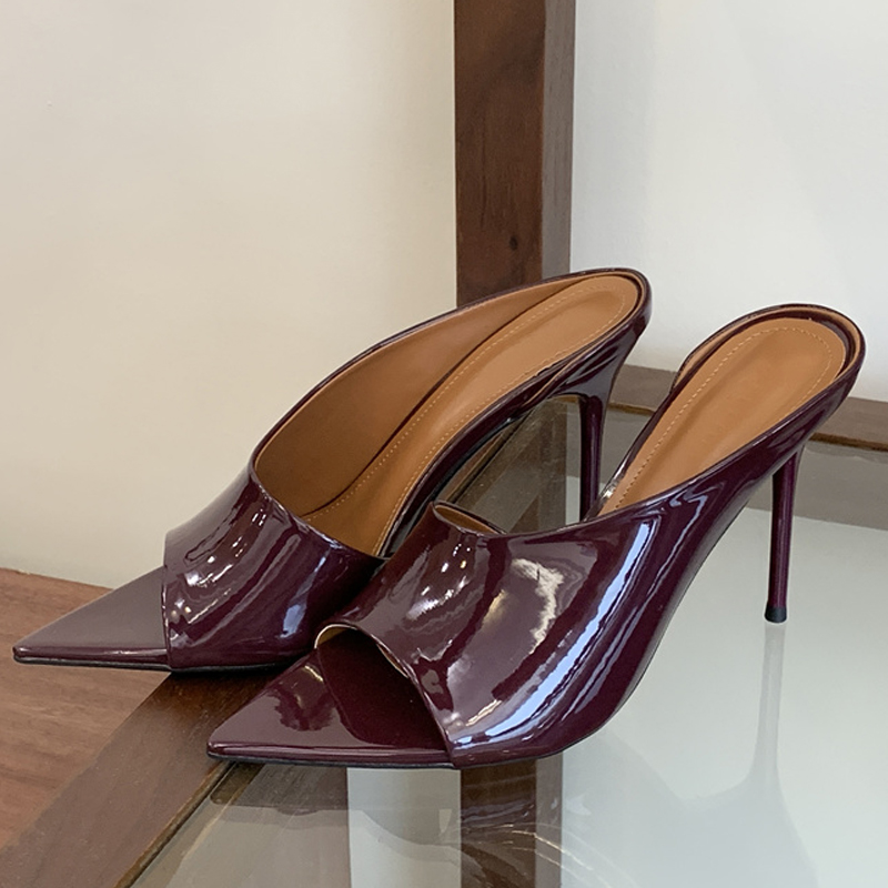 Eilyken ファッションポインテッドトゥ女性スリッパセク - Patent Leather Pump のレビューと価格
