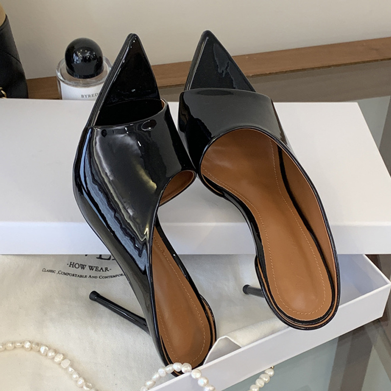 Eilyken ファッションポインテッドトゥ女性スリッパセク - Patent Leather Pump のレビューと価格