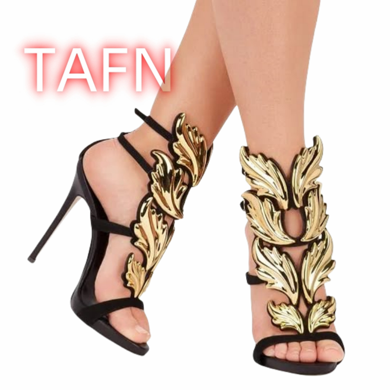 女性グラディエーターサンダルナローバンドピープトウ薄いかかと - Peep Toe Heels のレビューと価格
