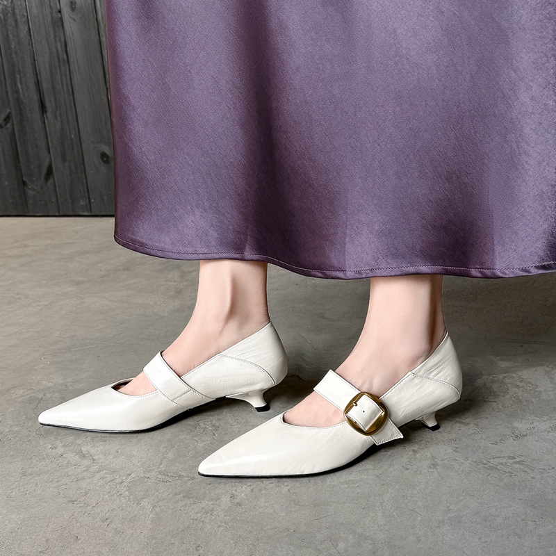2026 新秋本革女性の靴ポインテッドトゥメアリージェーン女 - Women Shoes Mk のレビューと価格
