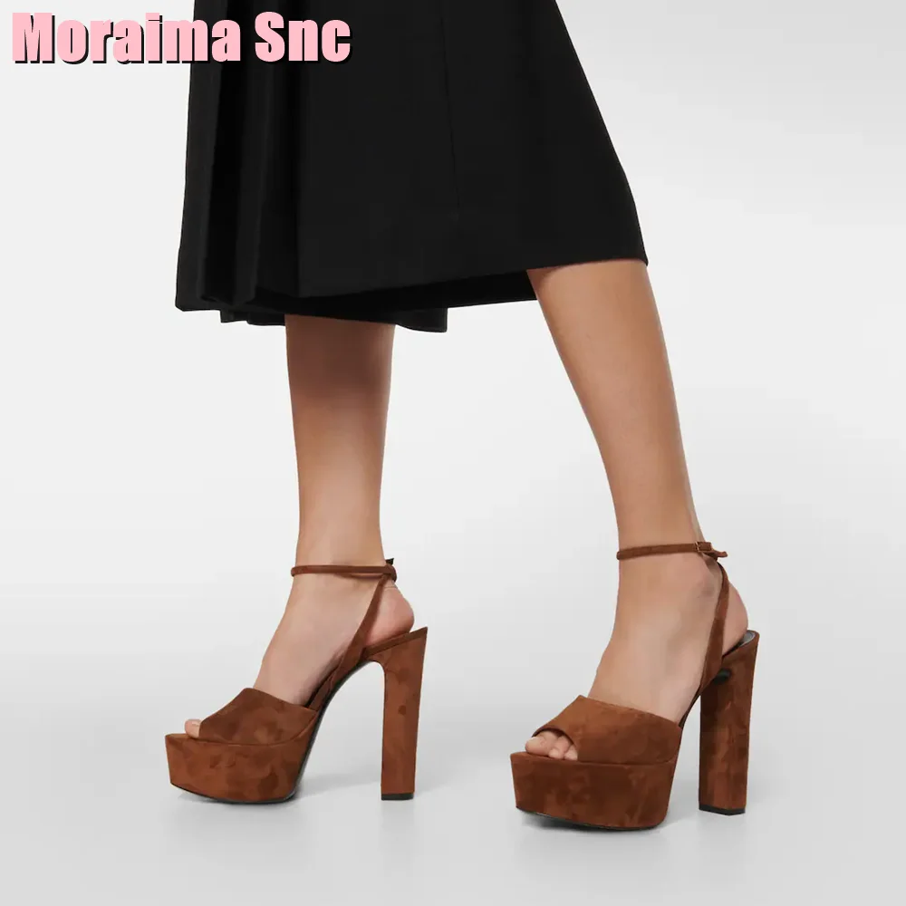 女性用パテントレザープラットフォーム厚底サンダル,チェーンと - Peep Toe Heels のレビューと価格