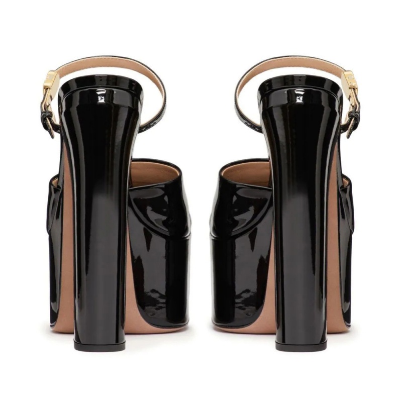 プラットフォーム高さの増加女性のサンダルラウンドトゥ粗いヒー - Peep Toe Heels のレビューと価格