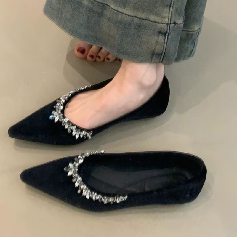 2025 新しい女性フラットシューズファッションクリスタルポ - Women Shoes Mk のレビューと価格