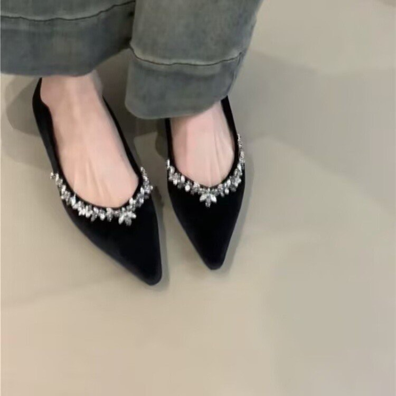 2025 新しい女性フラットシューズファッションクリスタルポ - Women Shoes Mk のレビューと価格