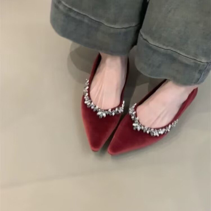 2025 新しい女性フラットシューズファッションクリスタルポ - Women Shoes Mk のレビューと価格