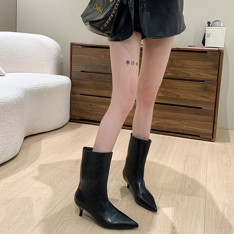 レディース チェルシー パテントレザー ハイブーツ バーガン - Women'S Shoes Burgundy のレビューと価格