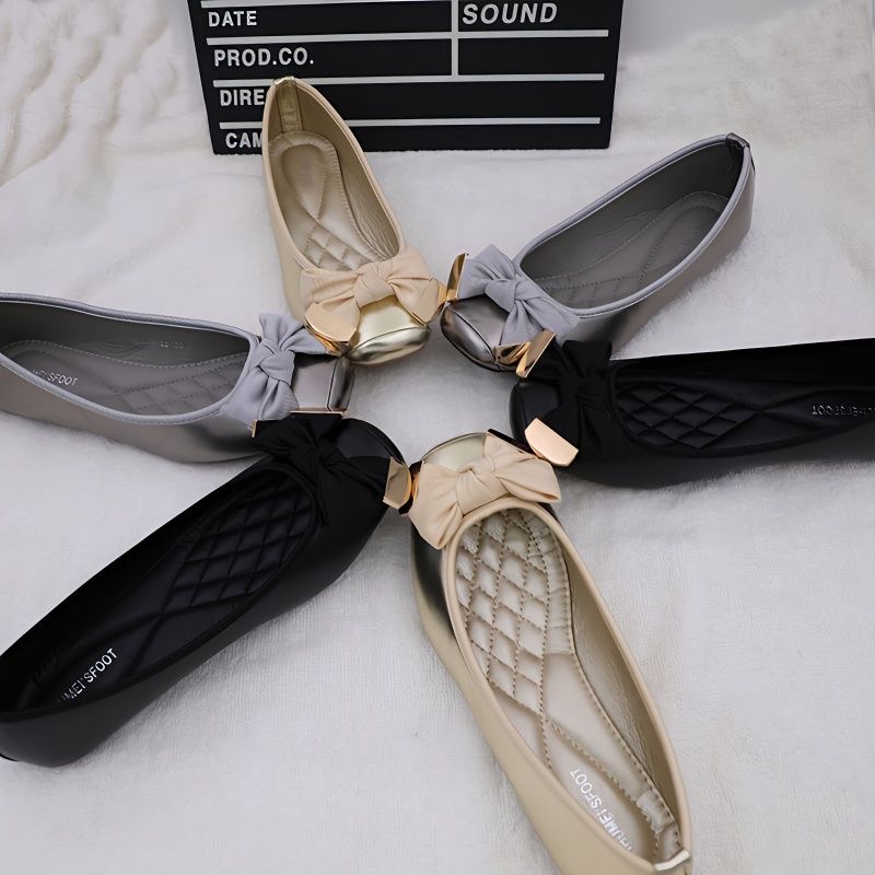 春夏の靴の女性バレエフラット甘いフラットちょう結び Laid - Women Shoes Mk のレビューと価格