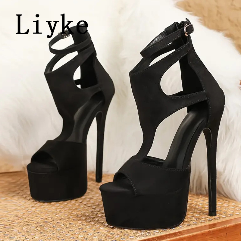 リエイク モデルショー セクシー エクストリーム ハイヒール - Peep Toe Heels のレビューと価格