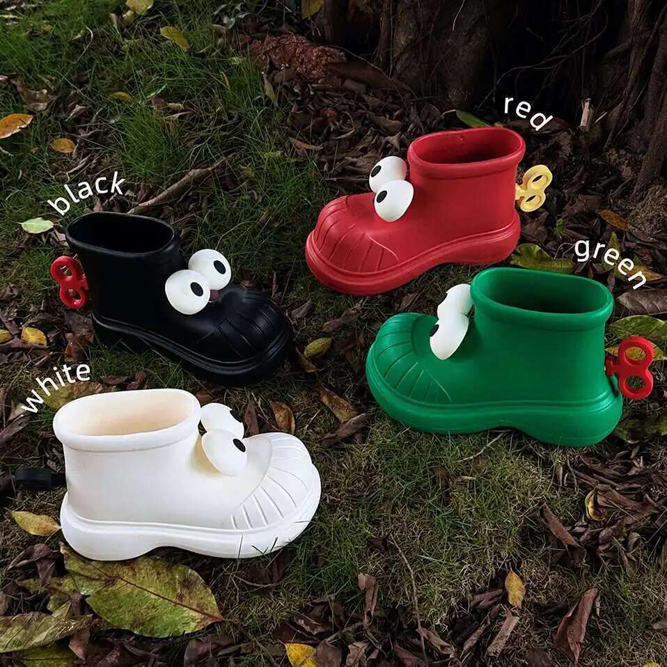 レディース レインブーツ ラウンドトゥ ビッグアイ レインシ - Women'S Shoes Big Feet のレビューと価格