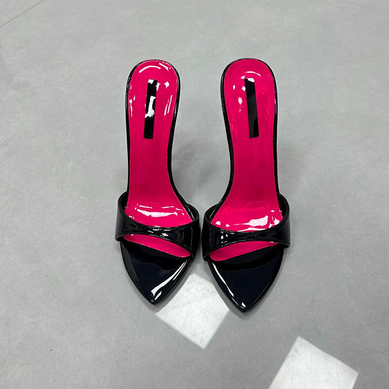 女性用スティレットヒール 12cm スリッパ セクシー ブラ - Patent Leather Pump のレビューと価格