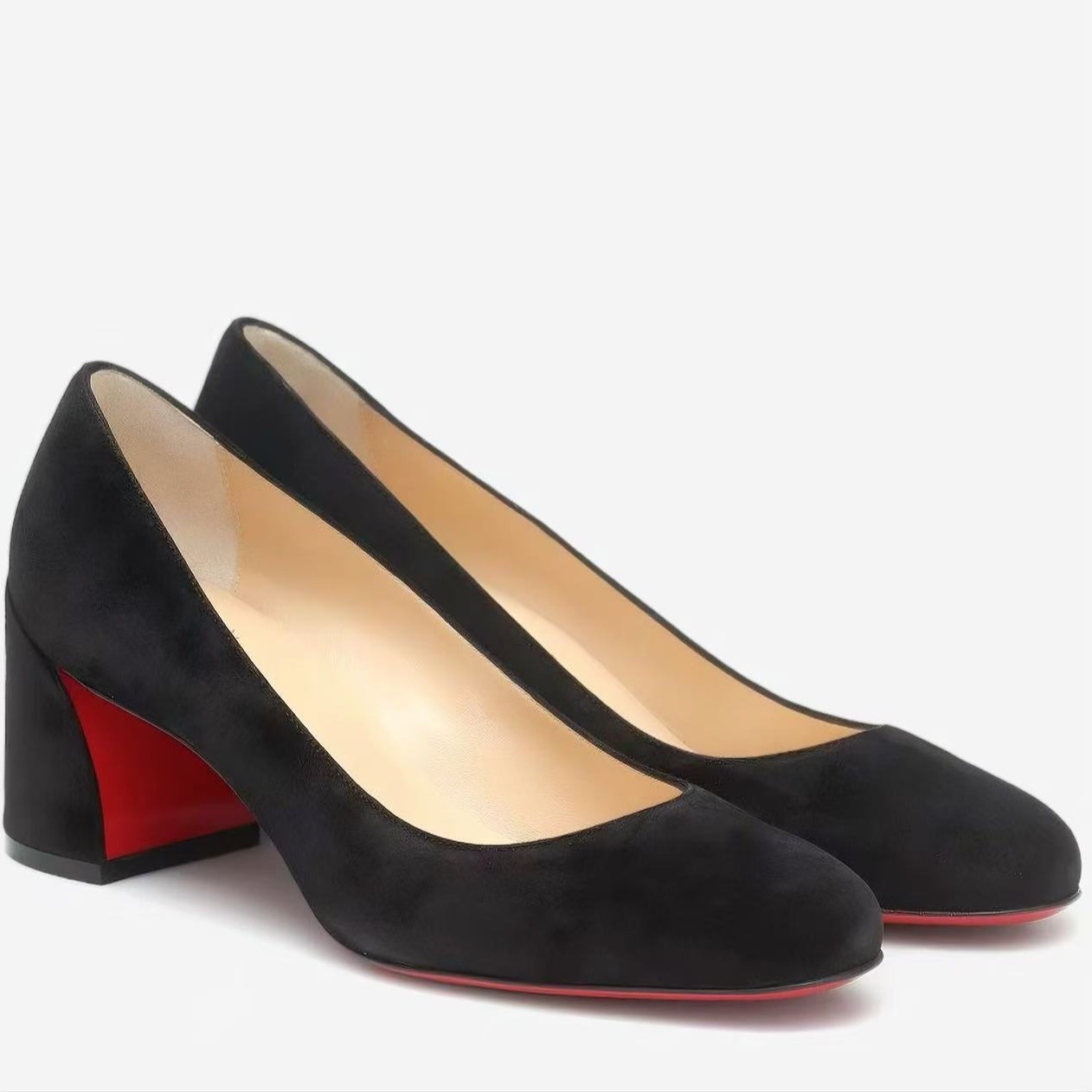 レディース パテントレザー パンプス ラウンドトゥ ブロック - Patent Leather Pump のレビューと価格
