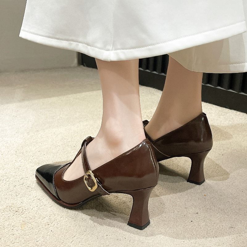 2025年レトロ快適ドレス新作フラット春ポインテッドトゥレト - Women Shoes Mk のレビューと価格